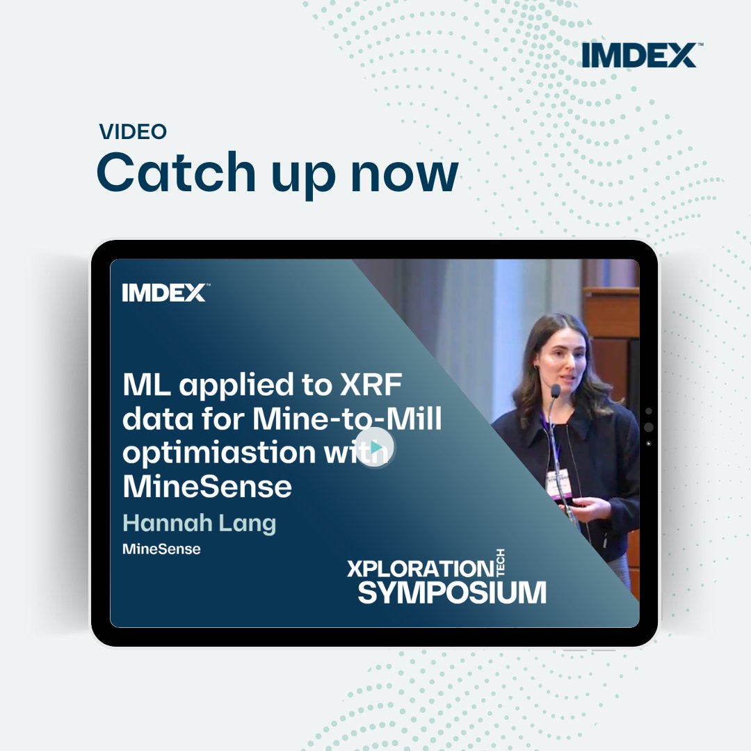 Earlier this year Hannah Lang shared how mines can implement their XRF sensors, retrofitted on the front of a shovel, to enable meaningful decisions downstream.

Watch the full session to learn how this dataset can be leveraged to unloack value: youtu.be/hDNCZRfCThc?fe…