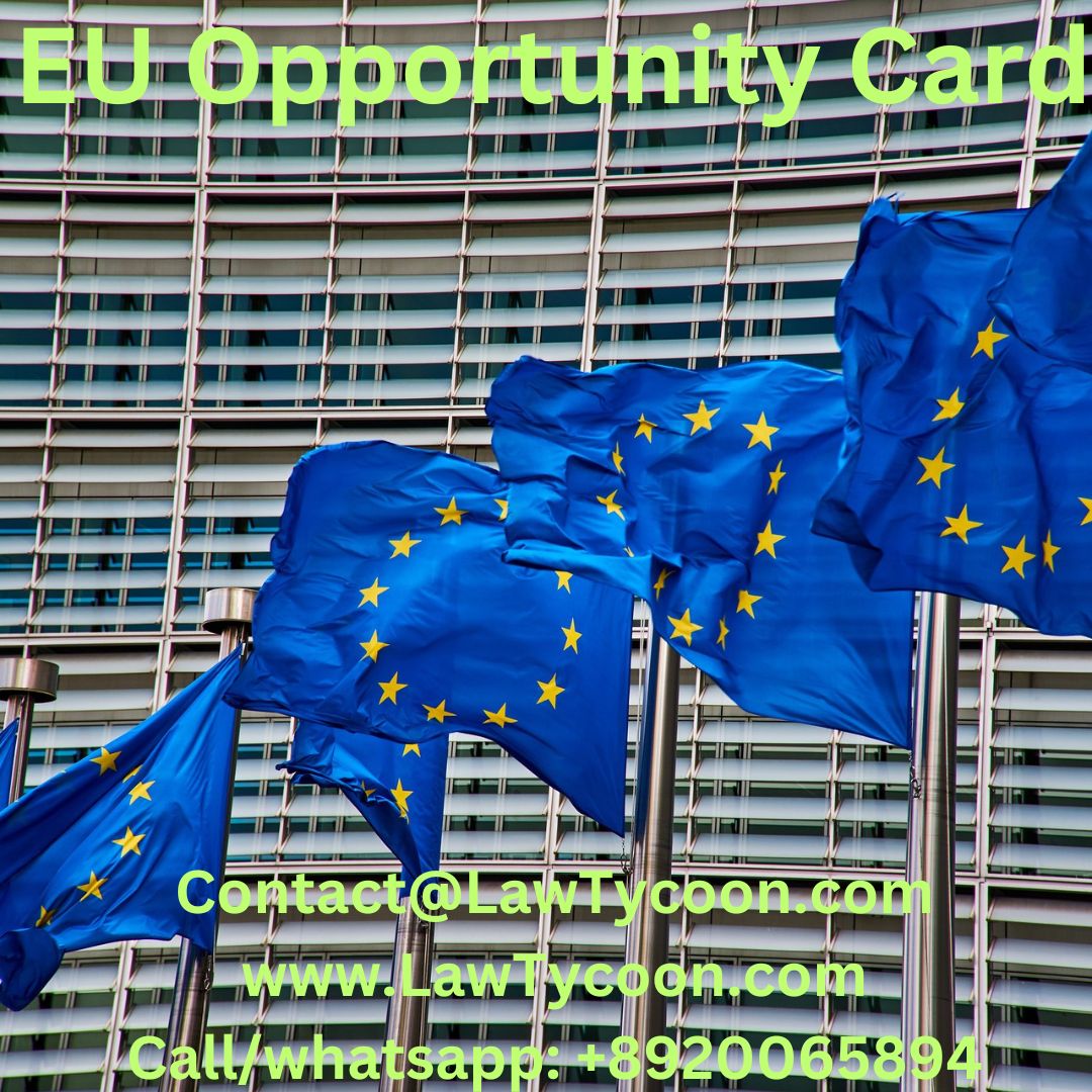 LawTycoon's tweet image. 🌍 Unlock Europe with the EU Opportunity Card! Fast-track your work permit and explore career opportunities across the EU.

📞 Contact LawTycoon at +918920065894 for expert help!

#EUOpportunityCard #WorkInEurope #LawTycoon #CareerGoals