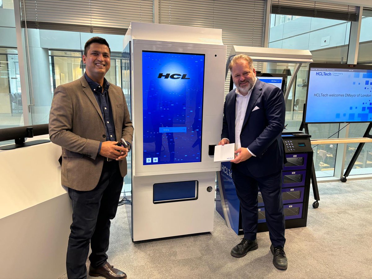 Hemin Bharucha (@heminb) on Twitter photo Indian HQed global giant <a href="/hcltech/">HCLTech</a> is one of the largest tech investors in London. Recognising London's world class ecosystem in AI, HCL have set up their global AI innovation centre in London and invited Deputy Mayor <a href="/howarddawber/">Howard Dawber</a> <a href="/janetcoyle2/">Janet Coyle CBE</a> and me to experience their AI centre Indian HQed global giant <a href="/hcltech/">HCLTech</a> is one of the largest tech investors in London. Recognising London's world class ecosystem in AI, HCL have set up their global AI innovation centre in London and invited Deputy Mayor <a href="/howarddawber/">Howard Dawber</a> <a href="/janetcoyle2/">Janet Coyle CBE</a> and me to experience their AI centre