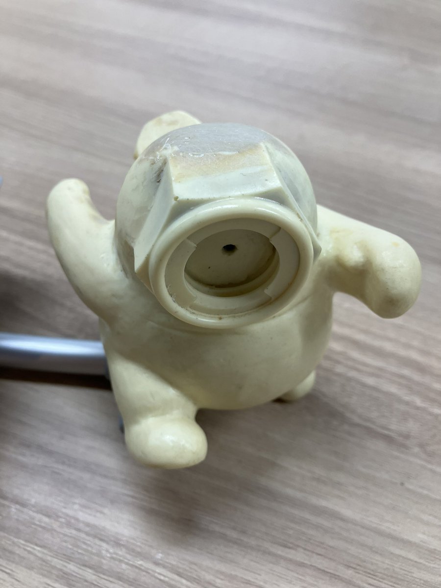 ちなみにこれはソフビを作ろうとしたけど断念した時のソフビの原型です。もちょもちょ体型でかわいい。