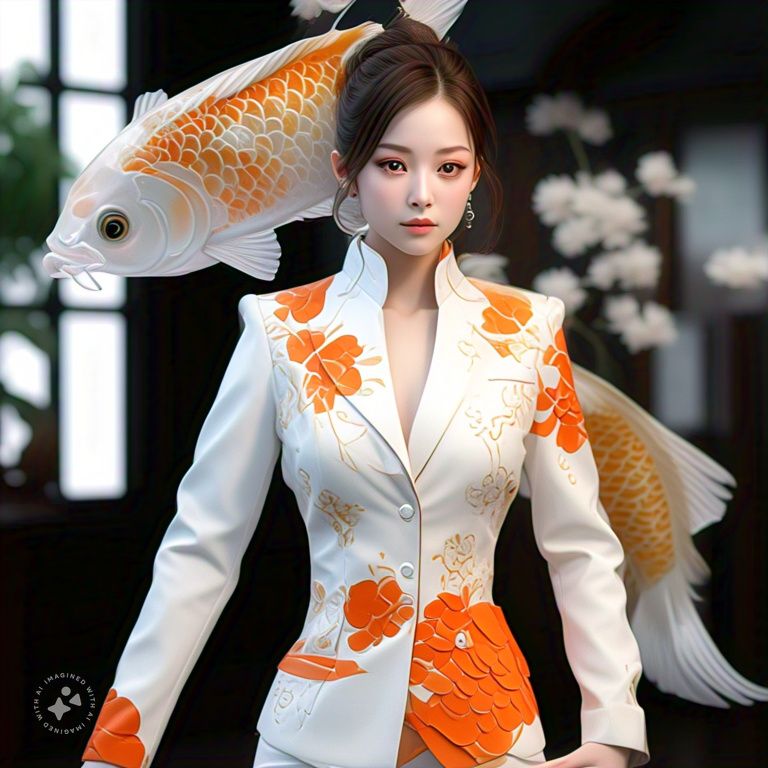 ApoorvaSal72019's tweet photo. Asked #Meta AI to create a koi fish inspired formal outfit and these are the results !! ๐ฏ๐ฏ
#WhatsApp #aiartcommunity #AIArtworkwomen #AIart #koifish #formaloutfit #formals #FashionInspo #fashionstyle https://t.co/KxAD15D2lt