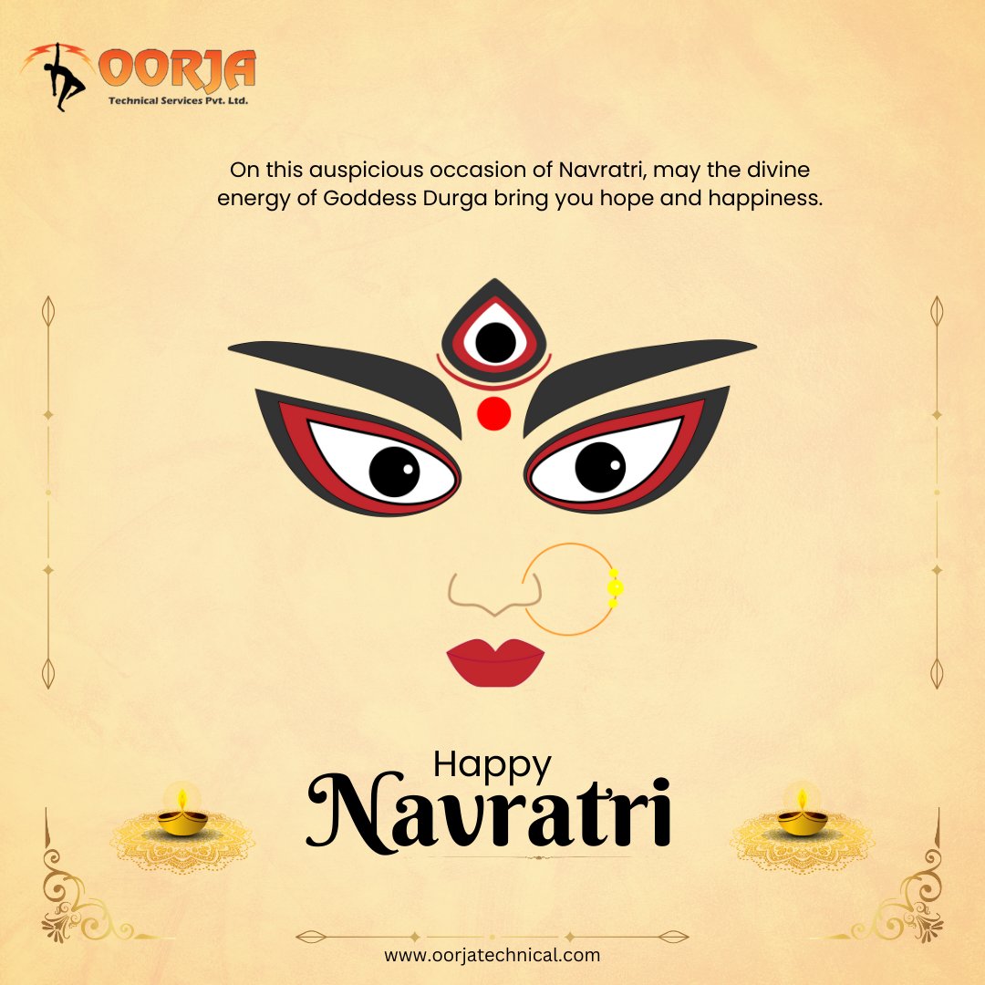 MassePrazise's tweet image. @Oorjatechnical 
Happy Navratri 
  #OorjaTechnicalServices #navratrispecial 
 #durga #festival #happynavratri
#celebration #traditional #navratri