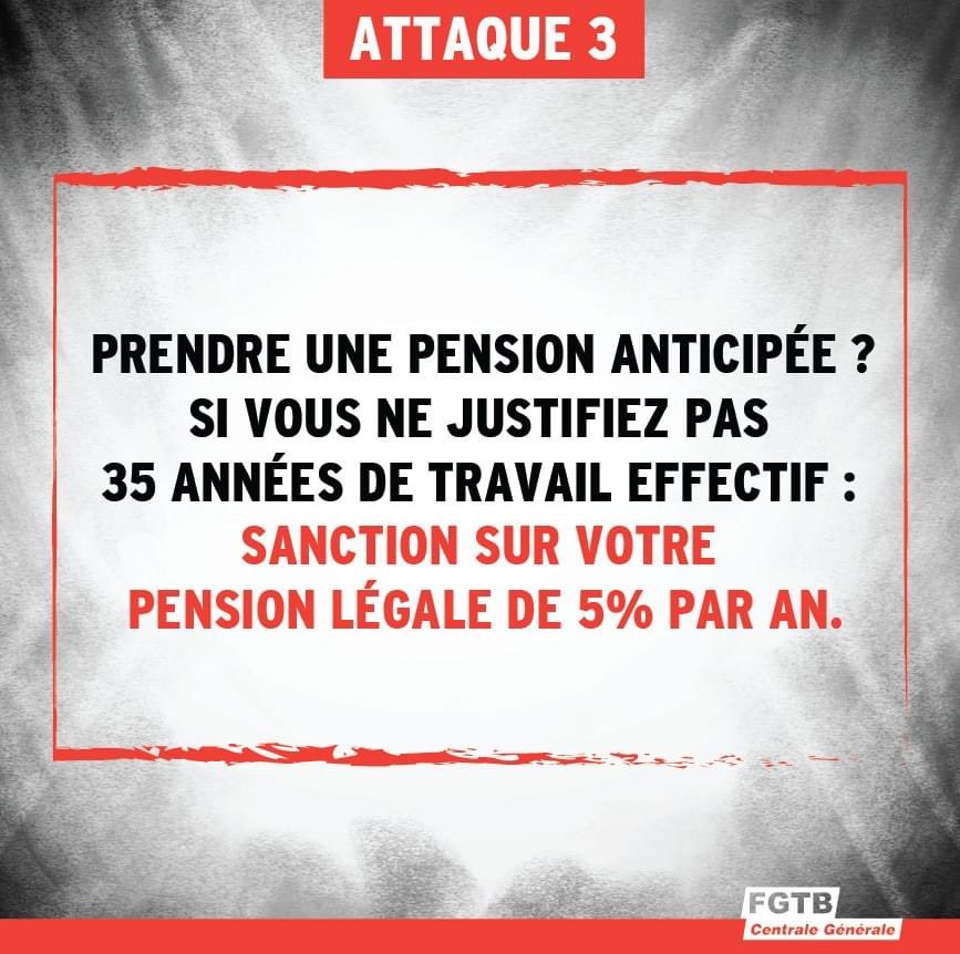 FGTB_CG's tweet photo. Avec le futur gouvernement De Wever-Bouchez, vos pensions sont en danger ! Ensemble, organisons la riposte 👊🚩

#horrorlist #begov #pensions #belgique https://t.co/LITm361sJk