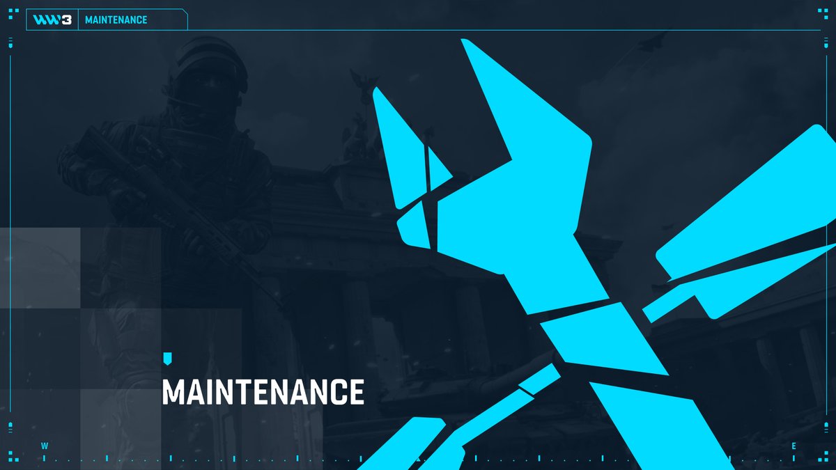 ww3thegame's tweet photo. Operators!

The game will be unavailable for scheduled maintenance today 03/10 at 11:00 CET        

Expected duration: 1 hour          

Thank you for your patience! https://t.co/EQCt6lGaXd