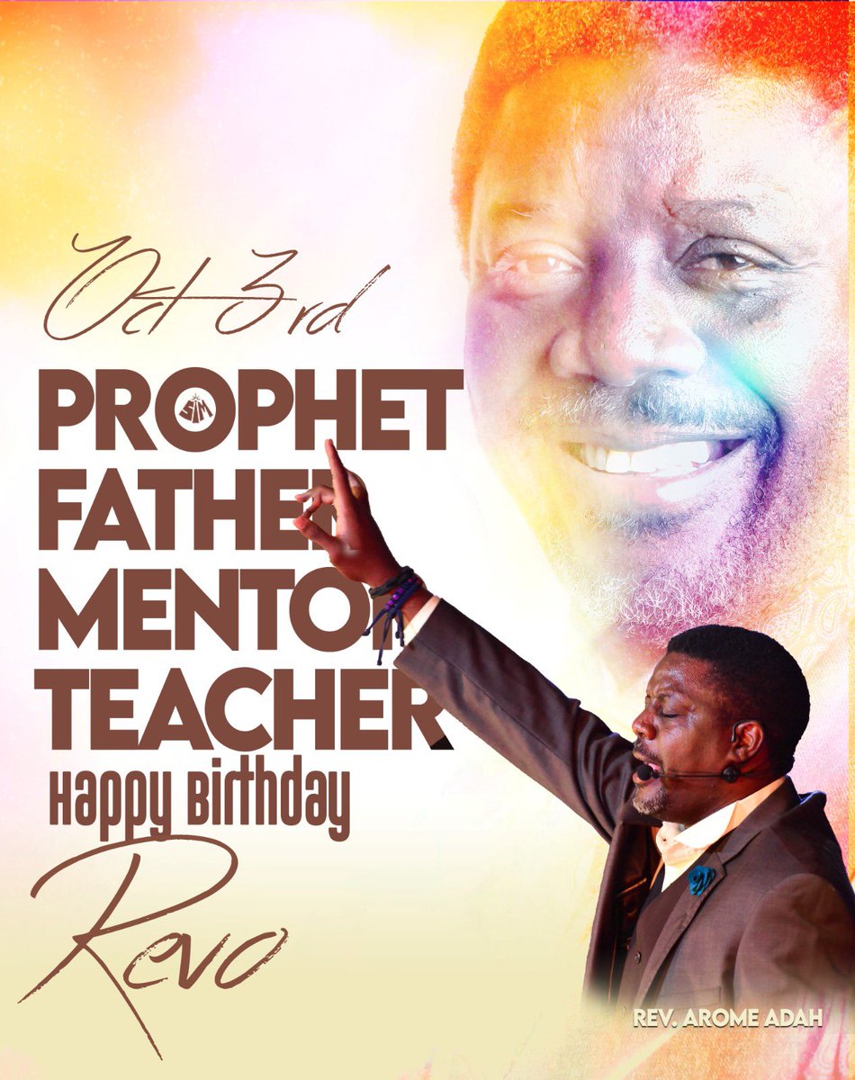Savannah Ministries (@savannahmins) on Twitter photo To our prophet, father, mentor, and teacher. Happy birthday, Rev <a href="/AromeAdah/">rev. Arome Adah</a>. We love and celebrate you today and always. To our prophet, father, mentor, and teacher. Happy birthday, Rev <a href="/AromeAdah/">rev. Arome Adah</a>. We love and celebrate you today and always.