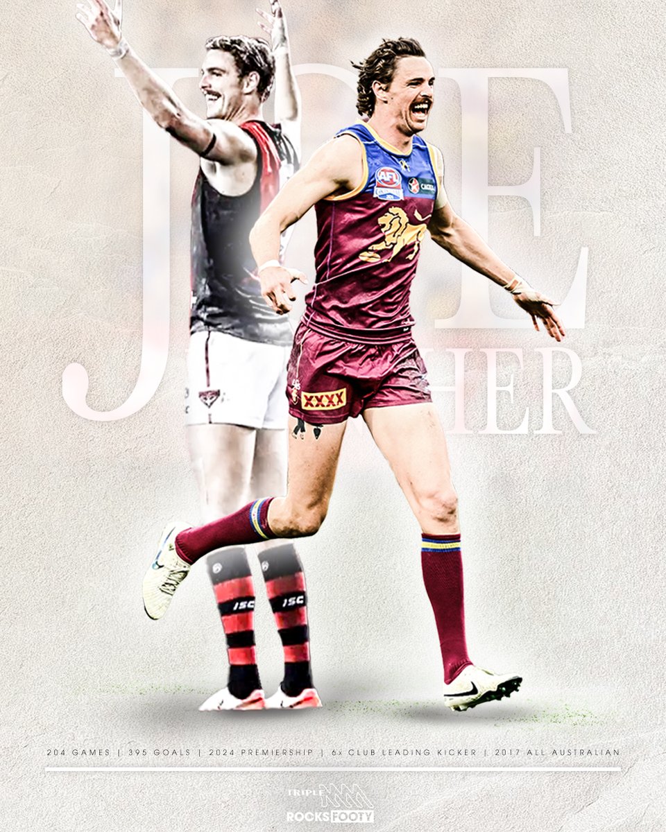 triplemfooty's tweet photo. Joe Daniher goes out on top! The 30 year-old has reportedly told his teammates this afternoon that he's retired. Well played, Joe 👏 🏆 https://t.co/zwf1KwfsbL