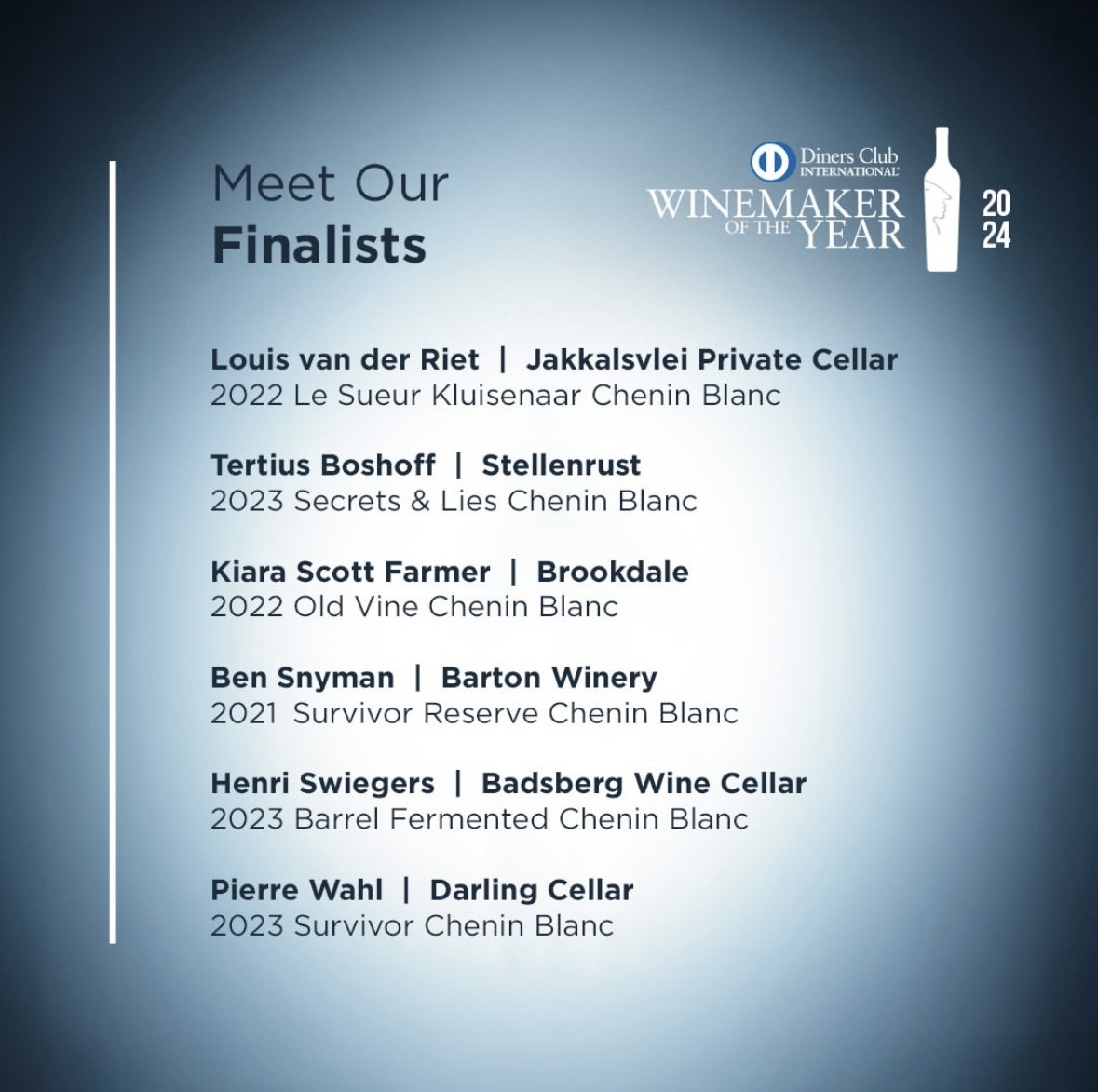 Congratulations to all the other nominees! <a href="/DinersClub/">Diners Club</a> 🥂
And cheers to South African Chenin Blanc <a href="/CheninBlancSA/">Chenin Blanc SA</a> 🇿🇦