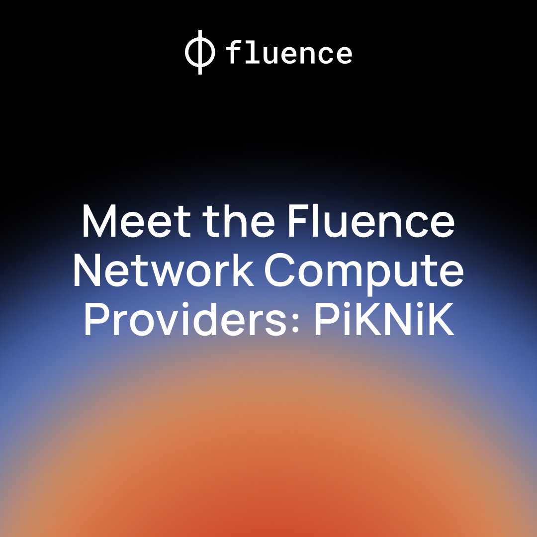 The lock-in model of traditional clouds is getting old.

<a href="/PiKNiK_US/">PiKNiK</a> wanted more freedom — and they found it in Fluence’s decentralized network, powered by #DePIN.

Here's their story 🧵 👇