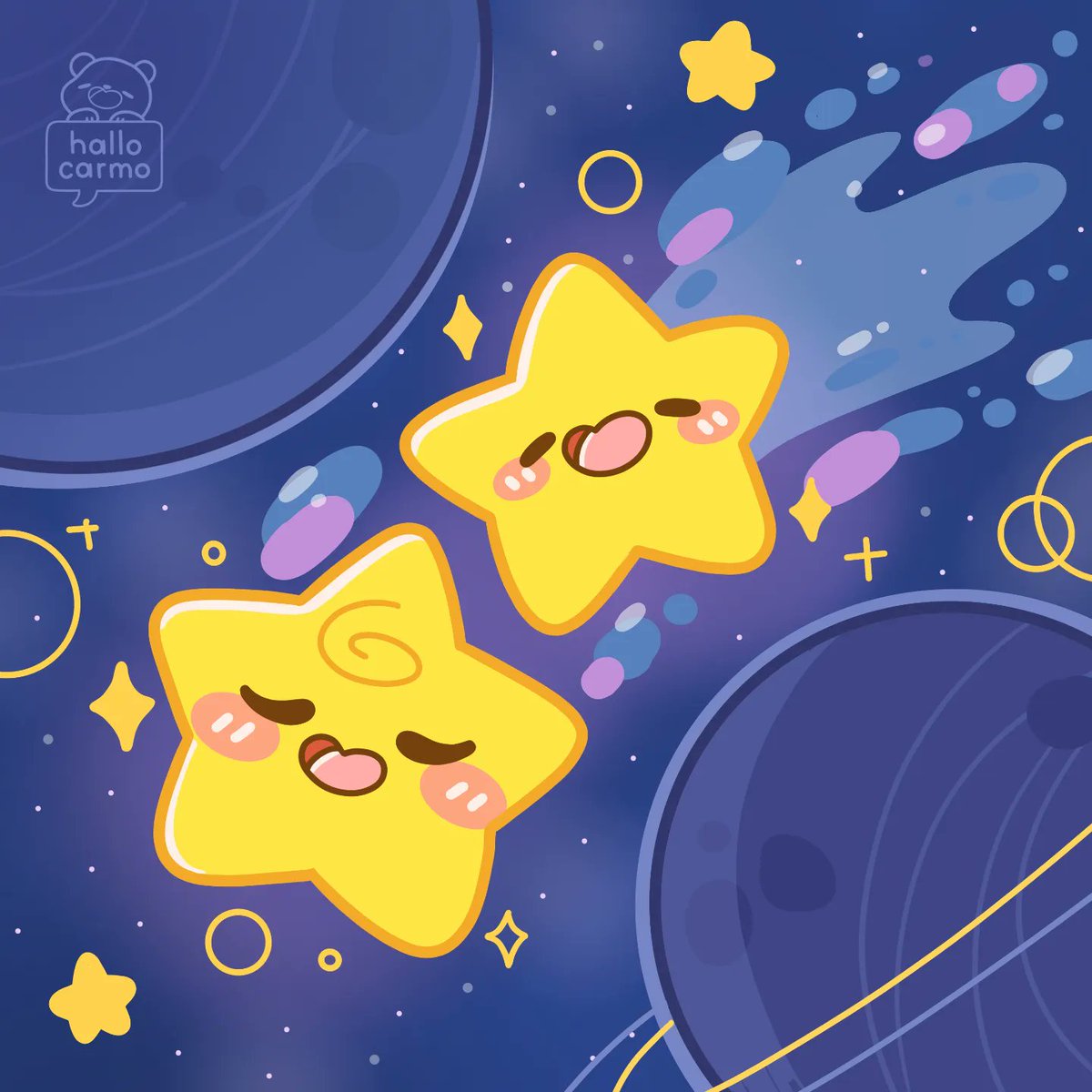 You're a star, baby. ✨ sparkle ✨ #peachtober24sparkle