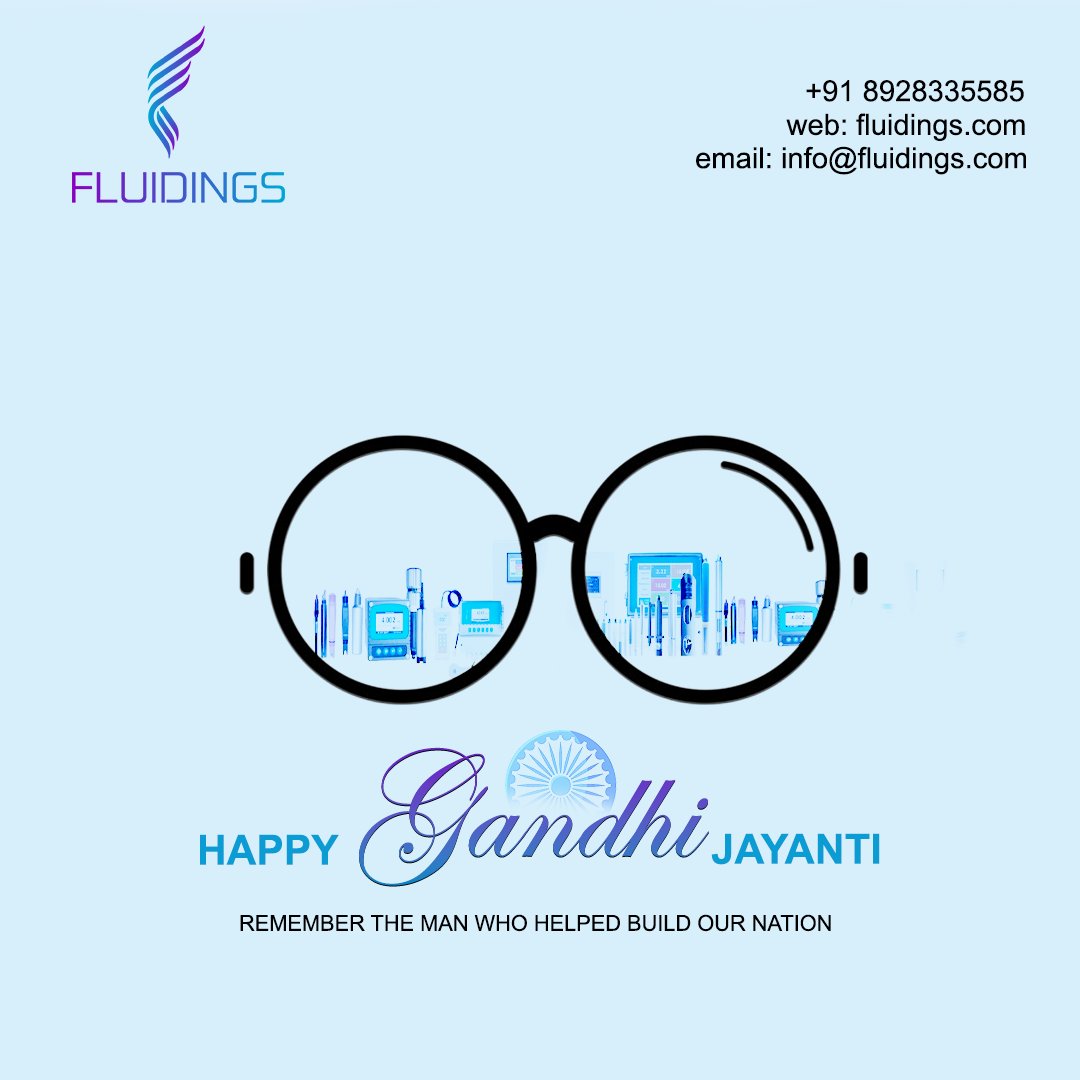 fluidingstech's tweet photo. 🌸 Happy Gandhi Jayanti 🌸
Honoring the man who inspired progress and sustainability. At Fluidings Technology, we continue his vision with innovation in water analysis solutions. 🌿#GandhiJayanti #MahatmaGandhi #Sustainability #FluidingsTechnology #WaterAnalysis #Innovation https://t.co/CTo7T9AEet