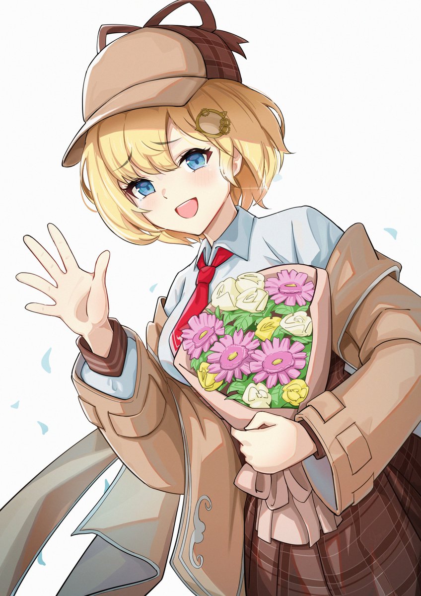 ワトソン・アメリア ,ワトソン・アメリア(通常) 「Thank you, Ame! #ameliaRT #holoEN 」|清水和也_SHIMIZU_KAZUNARIのイラスト