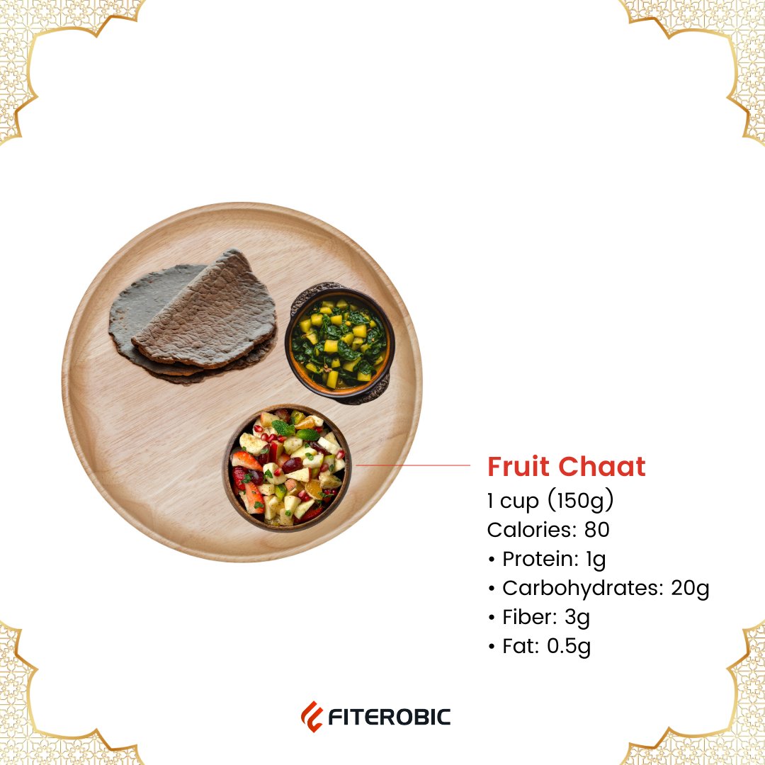 fiterobic's tweet image. 3️⃣ Fruit Chaat 

A refreshing, naturally sweet option!  Fuel your fast with fiber and vitamins.

#FruitChaat #HealthySnacking #NavratriRecipes