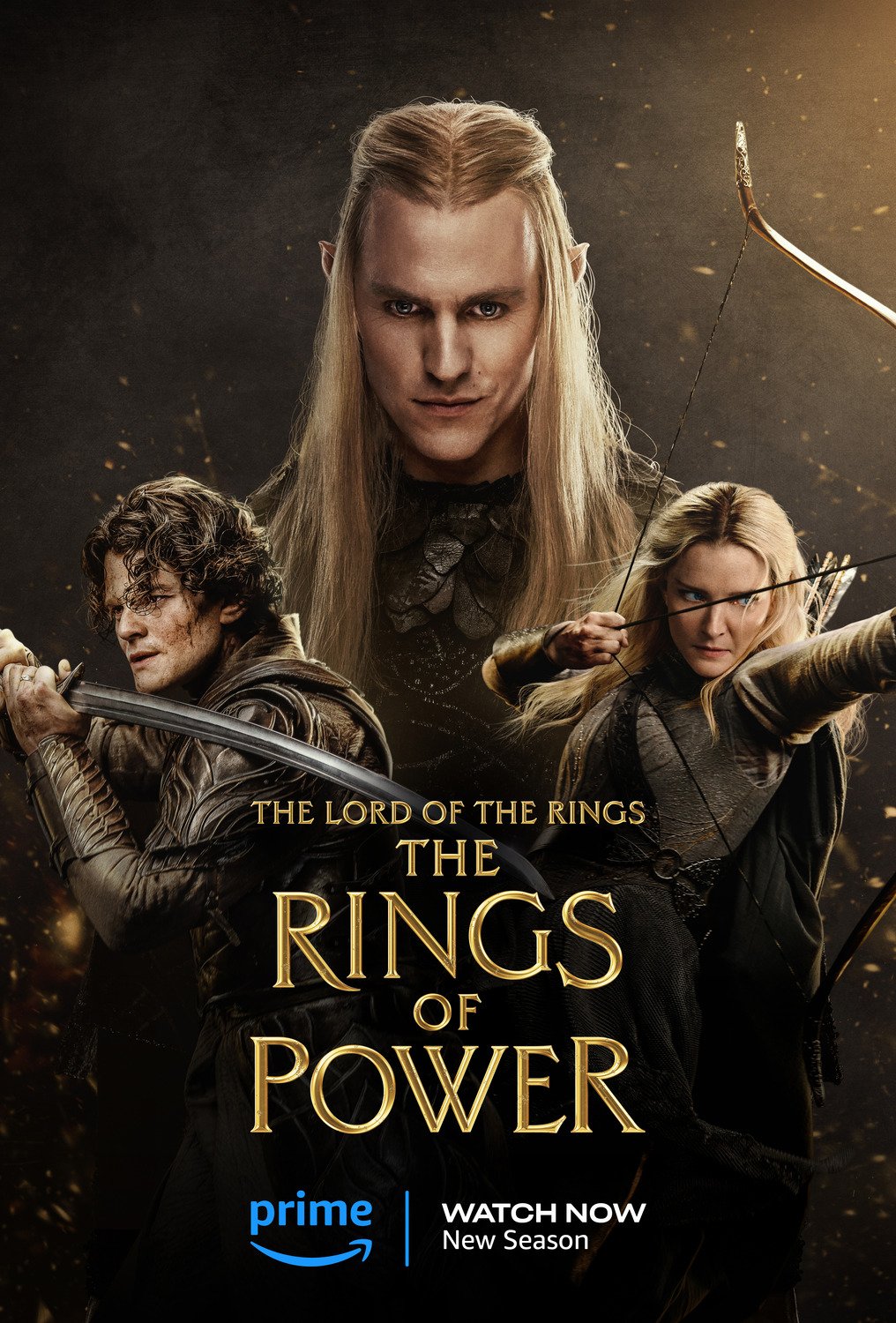 Nieuwe Lord of the Rings: The Rings of Power S2 poster op Amazon Prime Video 