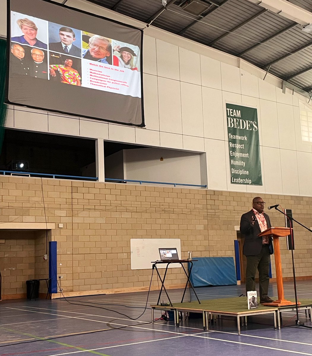 Had the honour meeting Floyd Steadman yesterday. He delivered an assembly to <a href="/bedesnews/">Bede's Senior School</a> pupils on inclusion &amp; shared his inspirational &amp; impactful story. It was wonderful to see pupils crowd around him afterwards for questions, photos &amp; to shake his hand #BlackHistoryMonth #PSHE