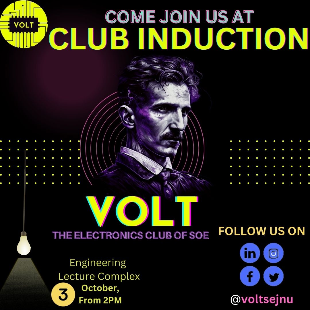 voltsejnu's tweet photo. The voltage is rising! ⚡🔋 
Meet us today at 2 PM in ELC to spark some new ideas! 
#VoltElectronics 
#InnovationInAction
 #TechSavvy https://t.co/jLBohPRpkL