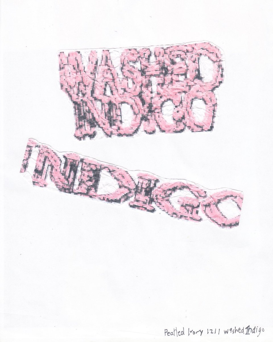 washed indigo - pearled ivory