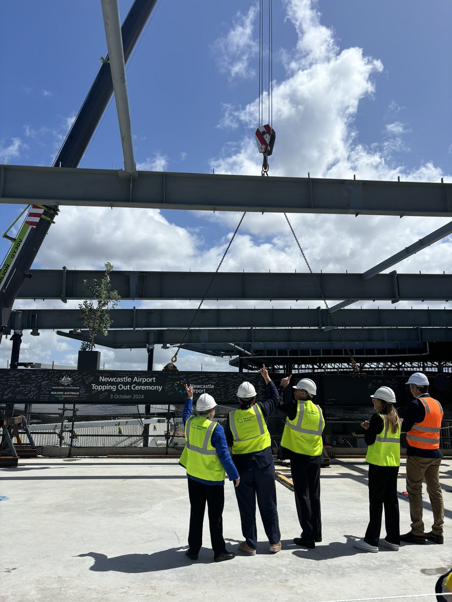 A wonderful morning spent at the Newcastle International Airport Topping Off Ceremony 🥳🎊