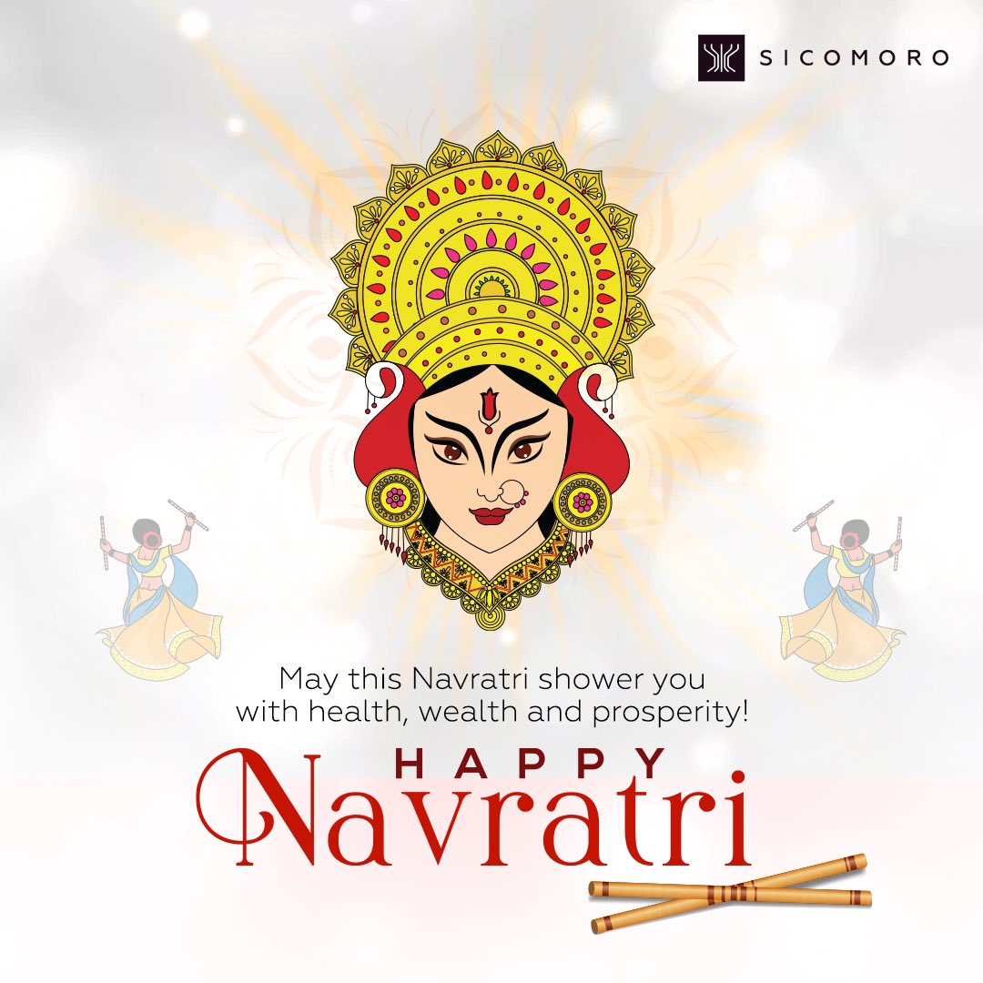 Let’s celebrate the divine feminine power that guides and protects us. Wishing everyone a vibrant and blessed Navratri! 🌸✨ #HappyNavratri #TeamSicomoro #FestivalOfStrength #MaaDurga