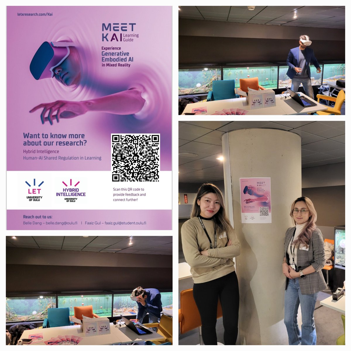 AndyNguyenXAIED's tweet image. My team is thrilled to introduce Kai at the Oulu Rails Ahead XR Metaverse event at Oulu Theater! Come by and meet Kai in action if you're around. Let's explore the future together! #XRMetaverse #Oulu #HumanAI @OuluHi @LET_Oulu with @bbelledang, Faaiz &amp;amp; Luna
