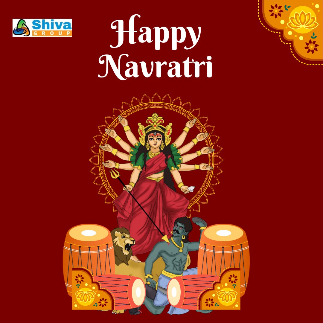 Happy Navratri 2024! 

May these nine nights fill your life with joy, prosperity, and strength. Embrace the spirit of celebration, dance to the rhythms of devotion, and let the divine energy inspire you! Wishing you vibrant festivities, love, and blessings from Maa Durga.