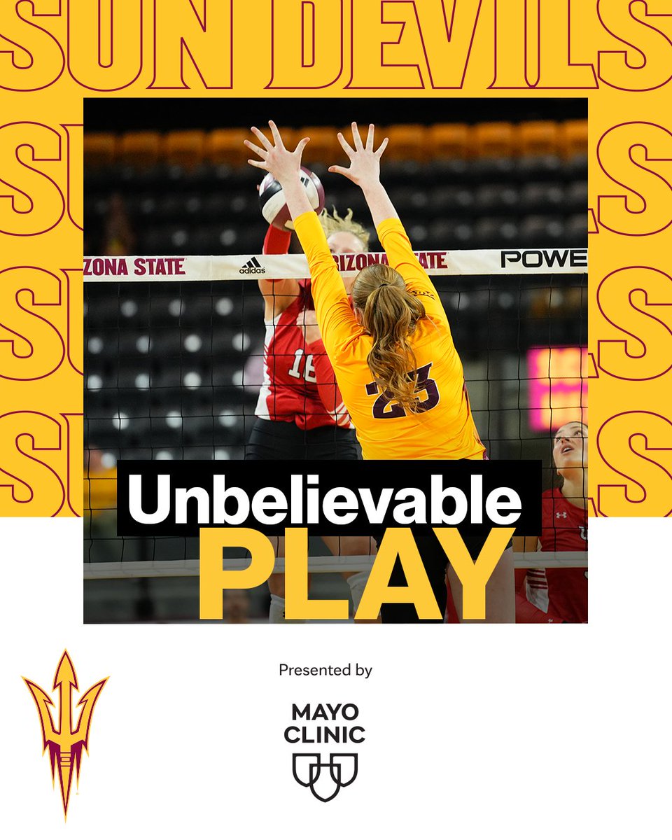 Claire Jeter's Unbelievable career-high nine blocks in the win against Utah is brought to you by Mayo Clinic, where unbelievable happens!

#ForksUp