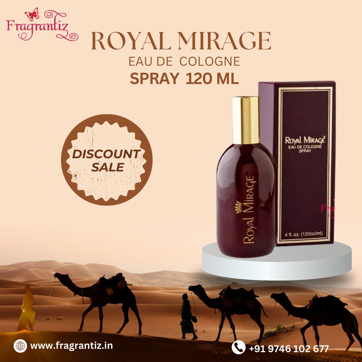 Fragrantiz's tweet photo. Royal Mirage Eau De Cologne spray 120ml
Royal Mirage Eau De Cologne spray 120ml, long lasting fragrance with classical note.

https://t.co/lW4l4uwqFn

#fragrantiz #brand #royalmirage #eaudecolognespray #bestperfumeshop #longlast #viral #fragrance #templetown https://t.co/MKymGKytNp