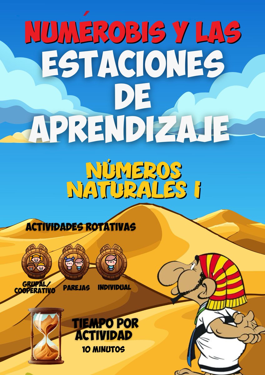 🎯 ¡Nuevo Pack de Estaciones de Aprendizaje de Matemáticas! 🎯🌟 Comparto plantilla @canva_es 🌟editable de estaciones de aprendizaje de matemáticas para tercer ciclo sobre números naturales.