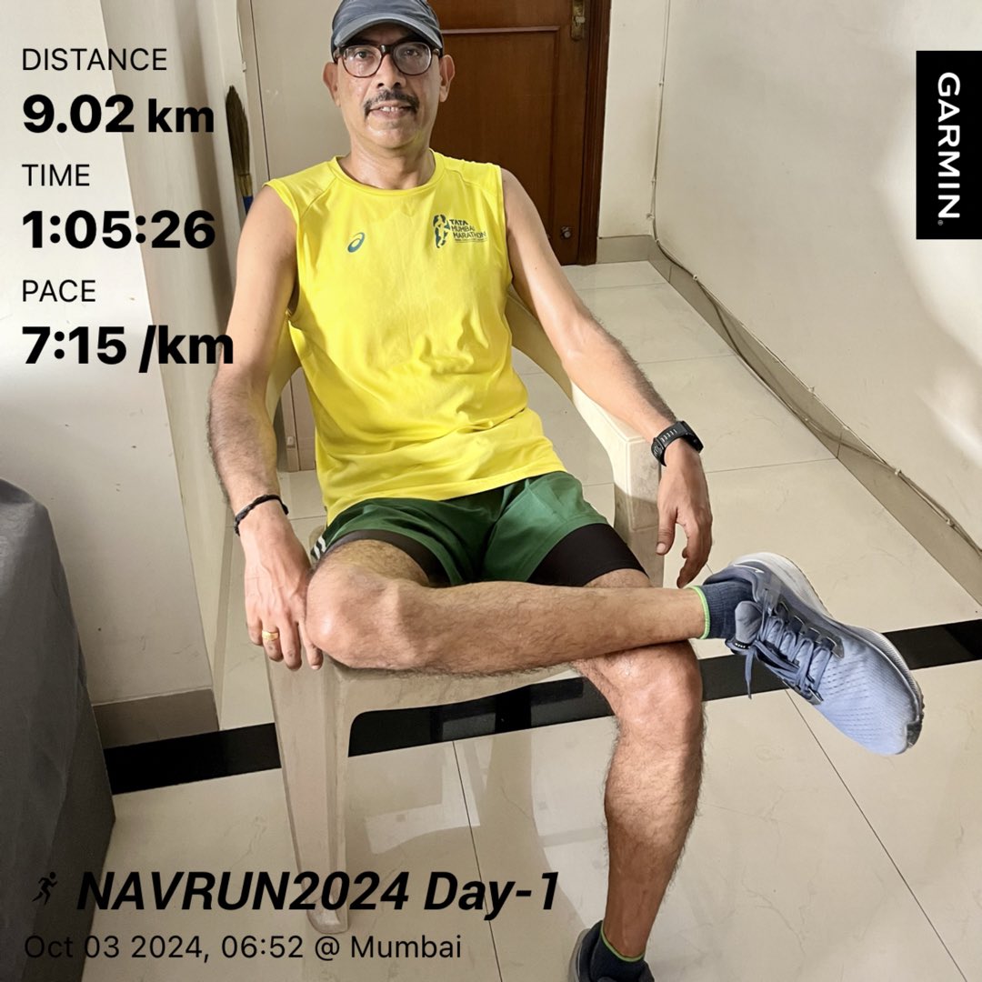 Pratyushpanda's tweet photo. #navratri #navrun 2024, Day-1 (9days X 9km X 9 colours). @MumbaiRoadRunrs
.........ॐ🌹🚩🌹ॐ.........
आपको,आपके परिवार व मित्रों को
नवरात्रि की हार्दिक शुभकामनाएँ l
माता रानी की कृपा सब पर बनी रहे। https://t.co/htk9J1Q3f1