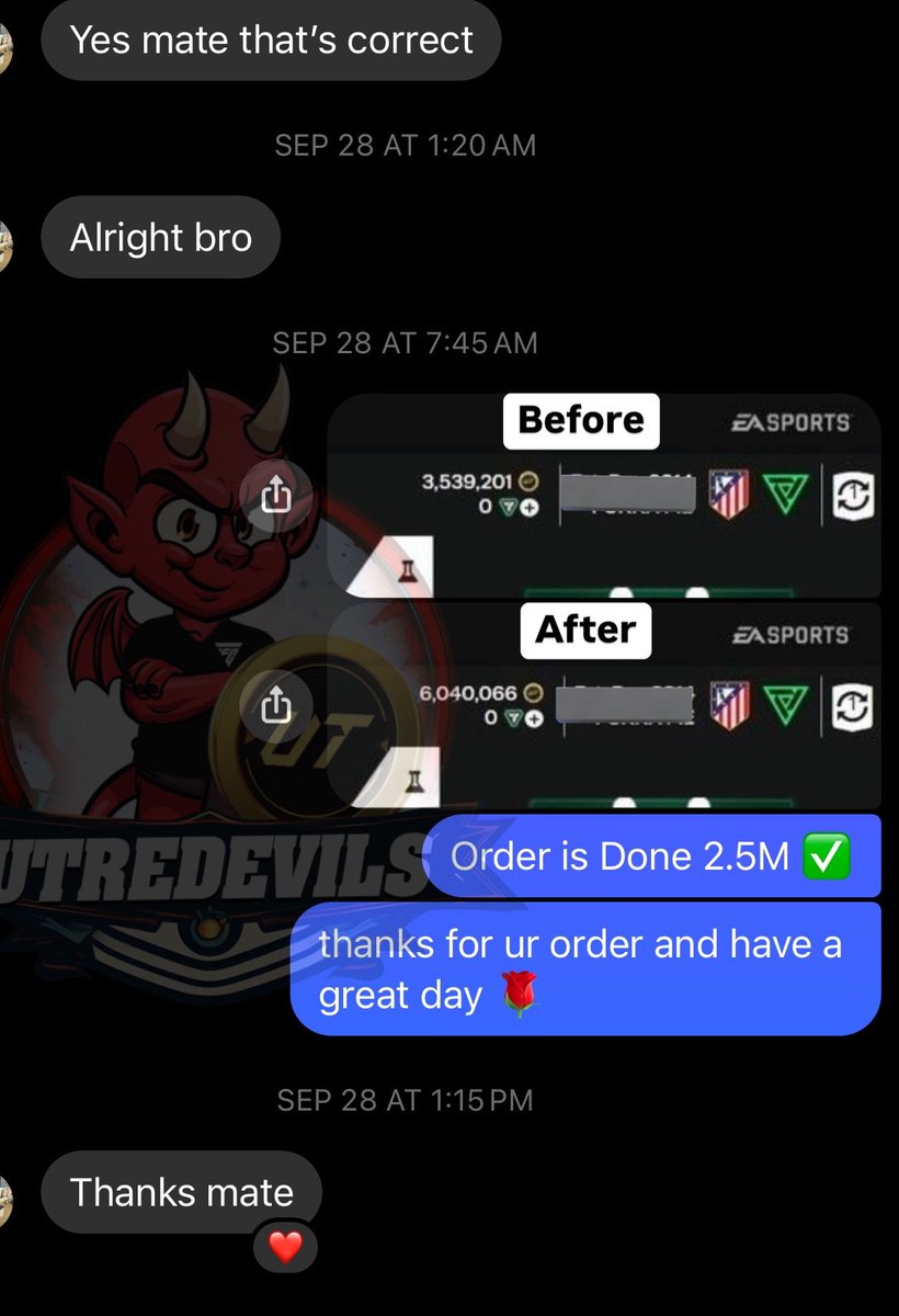 UTRedevils Store-Buy & Sell FC26 Coins | UT25 tweet media