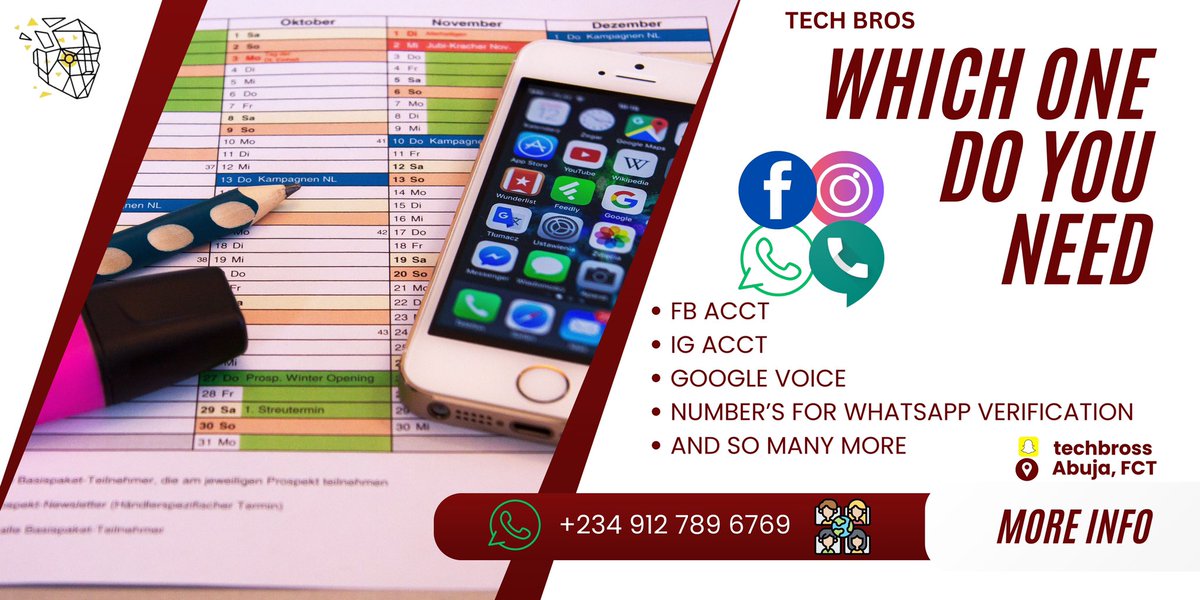 techbrosplug's tweet photo. Ask for prices all available
100
#socialmedia #bigo #gvoice #whatsapp #bypass #sms #verification #purchase #viralvideo #twitter https://t.co/VIVTukEUZl