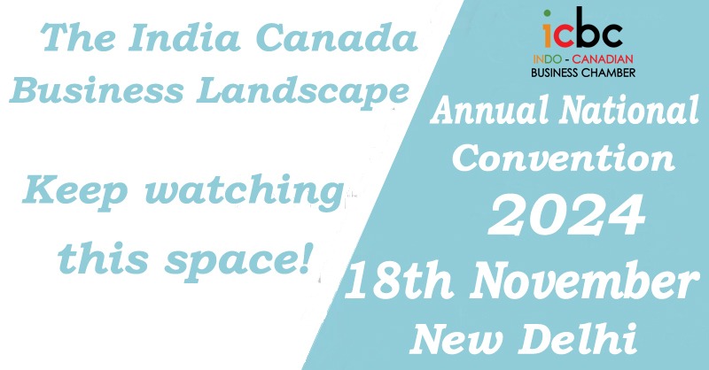 The biggest India-Canada business event of the year! 

Mark your calendars for Nov 18, New Delhi – the ICBC Annual National Convention 2024 is where innovation meets collaboration. 

#IndiaCanadaRelations #ICBCConvention #BusinessSummit2024 #EconomicCollaboration