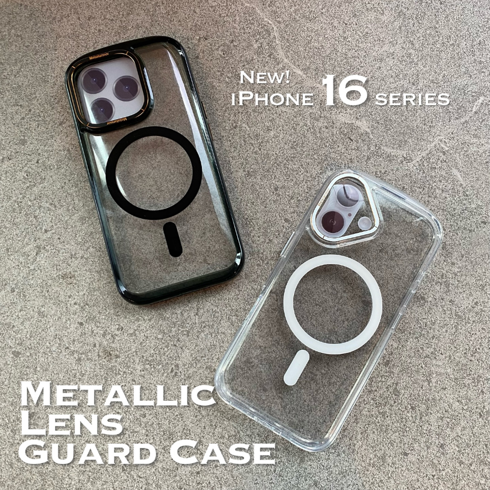 airj_Official's tweet photo. iPhone16/iPhone16Pro 用
MagSafe対応 メタリックレンズガードクリアケース

ケースを装着したままワイヤレス充電（MagSafe）可能な背面ケース✨
ㅤㅤㅤㅤㅤ
上部は衝撃を吸収するエアポケット構造！
衝撃に強いTPU+PC素材採用✨
カメラフレームでレンズを守ります！

https://t.co/sekBnOelPk https://t.co/8A0kUEsMHu