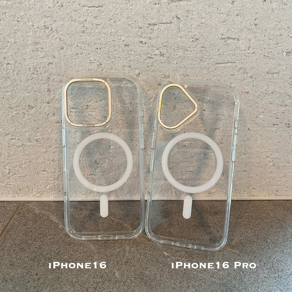 airj_Official's tweet photo. iPhone16/iPhone16Pro 用
MagSafe対応 メタリックレンズガードクリアケース

ケースを装着したままワイヤレス充電（MagSafe）可能な背面ケース✨
ㅤㅤㅤㅤㅤ
上部は衝撃を吸収するエアポケット構造！
衝撃に強いTPU+PC素材採用✨
カメラフレームでレンズを守ります！

https://t.co/sekBnOelPk https://t.co/8A0kUEsMHu
