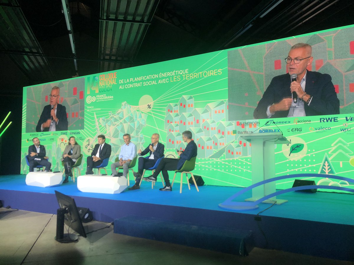 Notre Président <a href="/Chris_Bouillon/">Christophe Bouillon</a> est intervenu hier en plénière du colloque national éolien organisé par <a href="/f_renouvelables/">France renouvelables</a> : de la planification énergétique au contrat social avec les territoires 🔌 ⚡️