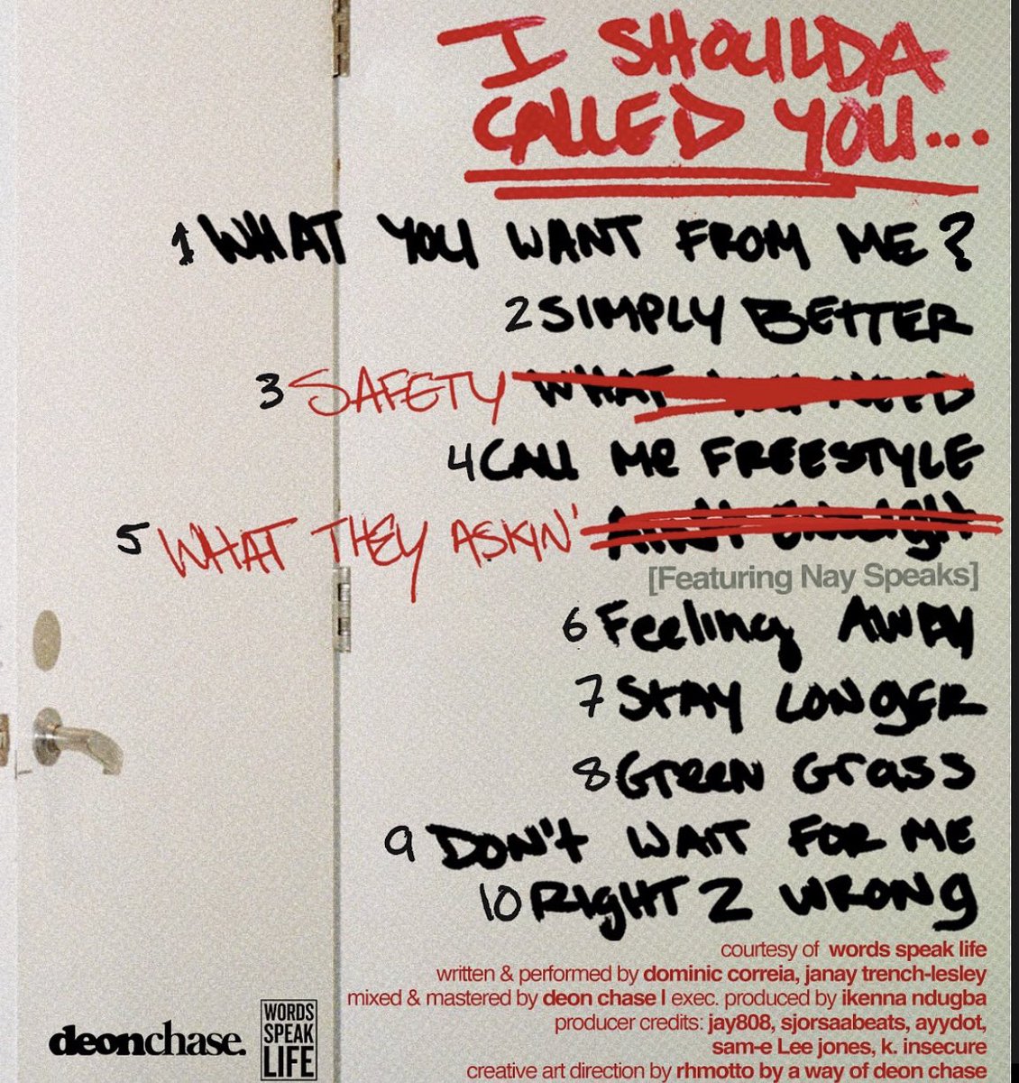 Sam-E Lee Jones (@sameleejones) on Twitter photo Brand New <a href="/DeonChase/">Deon Chase</a> “I shoulda Called You” Out Now, Track 3 “Safety” produced by <a href="/ProdByAyyDot/">AyyDot</a> x <a href="/sameleejones/">Sam-E Lee Jones</a> 🚀 Run It Up 🚀🚀🚀
God is good all the time
music.apple.com/na/album/safet… Brand New <a href="/DeonChase/">Deon Chase</a> “I shoulda Called You” Out Now, Track 3 “Safety” produced by <a href="/ProdByAyyDot/">AyyDot</a> x <a href="/sameleejones/">Sam-E Lee Jones</a> 🚀 Run It Up 🚀🚀🚀
God is good all the time
music.apple.com/na/album/safet…