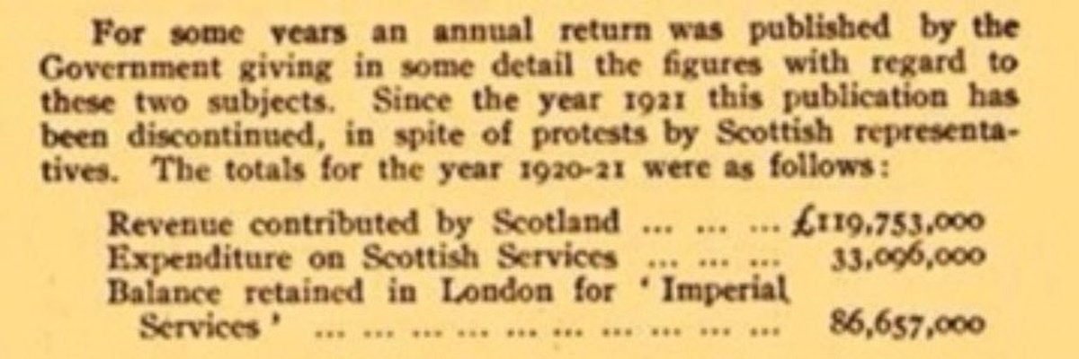 indyscotnews's tweet photo. 🏴 Revenue contributed by Scotland:
£119,753,000
🏴 Expenditure on Scottish Services:
£33,006,000
🏴 Balance retained in London for ‘Imperial Services':
£86,657,000
#ColonialPlunder https://t.co/o7oH8Tv7sO
