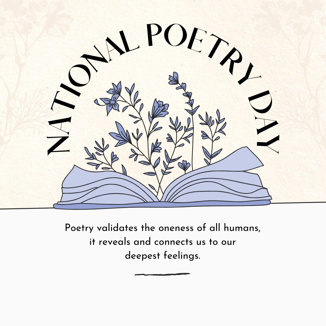 This year, National Poetry Day takes place on Thursday 3 October 2024, and the theme is 'counting'.
🗣️What is National Poetry Day?
Aiming to inspire a love of poetry, this annual event provides a fantastic opportunity to explore and celebrate poetry.

#NationalPoetryDay