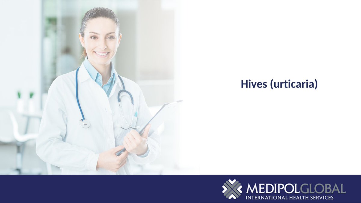 MedipolHCG's tweet photo. Hives (urticaria) is a skin disease characterized by sudden redness, itching and blisters on the skin. https://t.co/HPXIKBfgFl