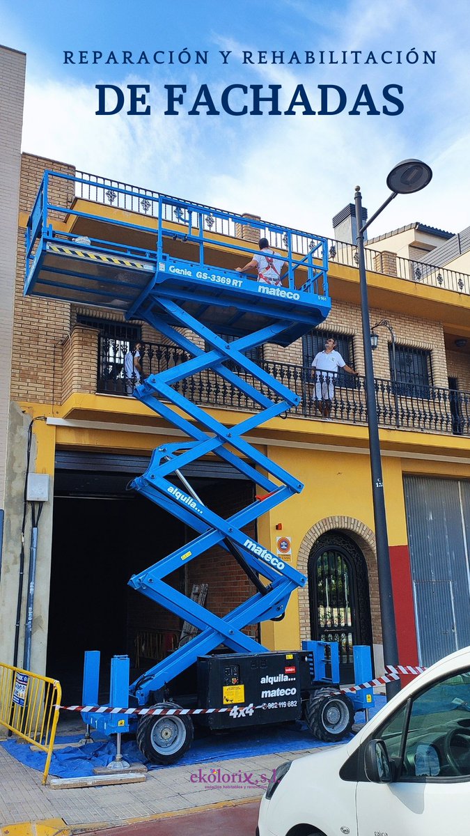 ekolorix's tweet photo. Reparación y rehabilitación de fachadas ✅
#ekolorix #reformas #pintura #ekolorizate #paiporta #valencia #empresa #reformasintegrales #pintores #pintoresprofesionales #vivienda #hogar #deco #home #trabajos #rehabilitacion #reparacion #fachada #trabajosenaltura #máquinaelevadora https://t.co/QDXE55PGyD