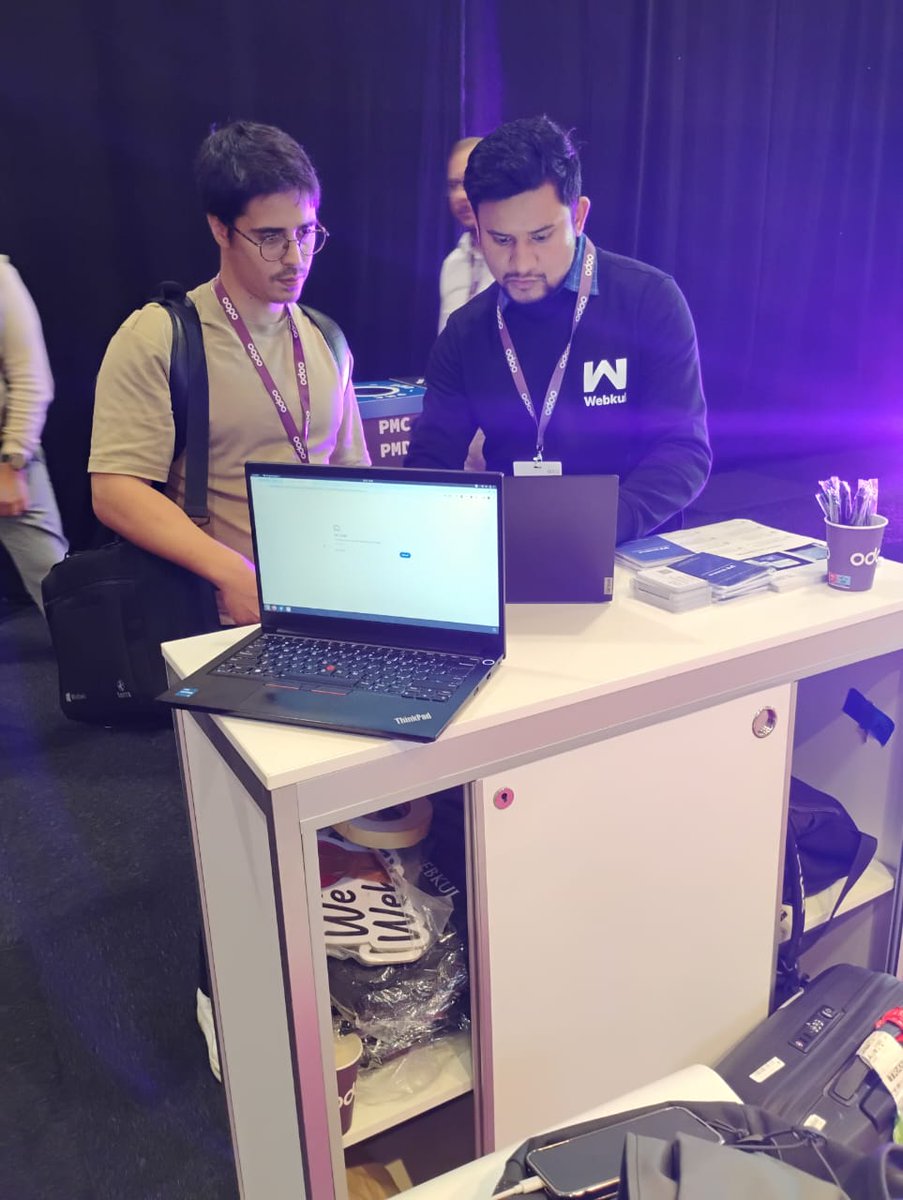 webkul's tweet image. 🌟Client Interaction at Odoo Experience 2024!🌟

Our team is in full swing, #engaging with clients and exploring how our #odoosolution can elevate their business. 

Stop by for #exciting insights!

 #odooexperience2024 #clientinteraction #odoosolutions #businessgrowth #webkul