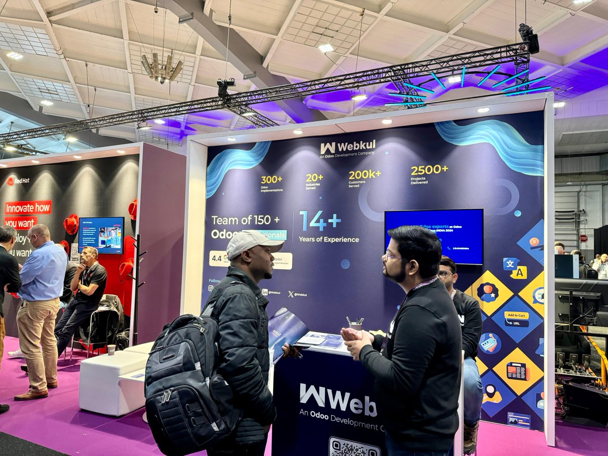 webkul's tweet image. 🌟Client Interaction at Odoo Experience 2024!🌟

Our team is in full swing, #engaging with clients and exploring how our #odoosolution can elevate their business. 

Stop by for #exciting insights!

 #odooexperience2024 #clientinteraction #odoosolutions #businessgrowth #webkul