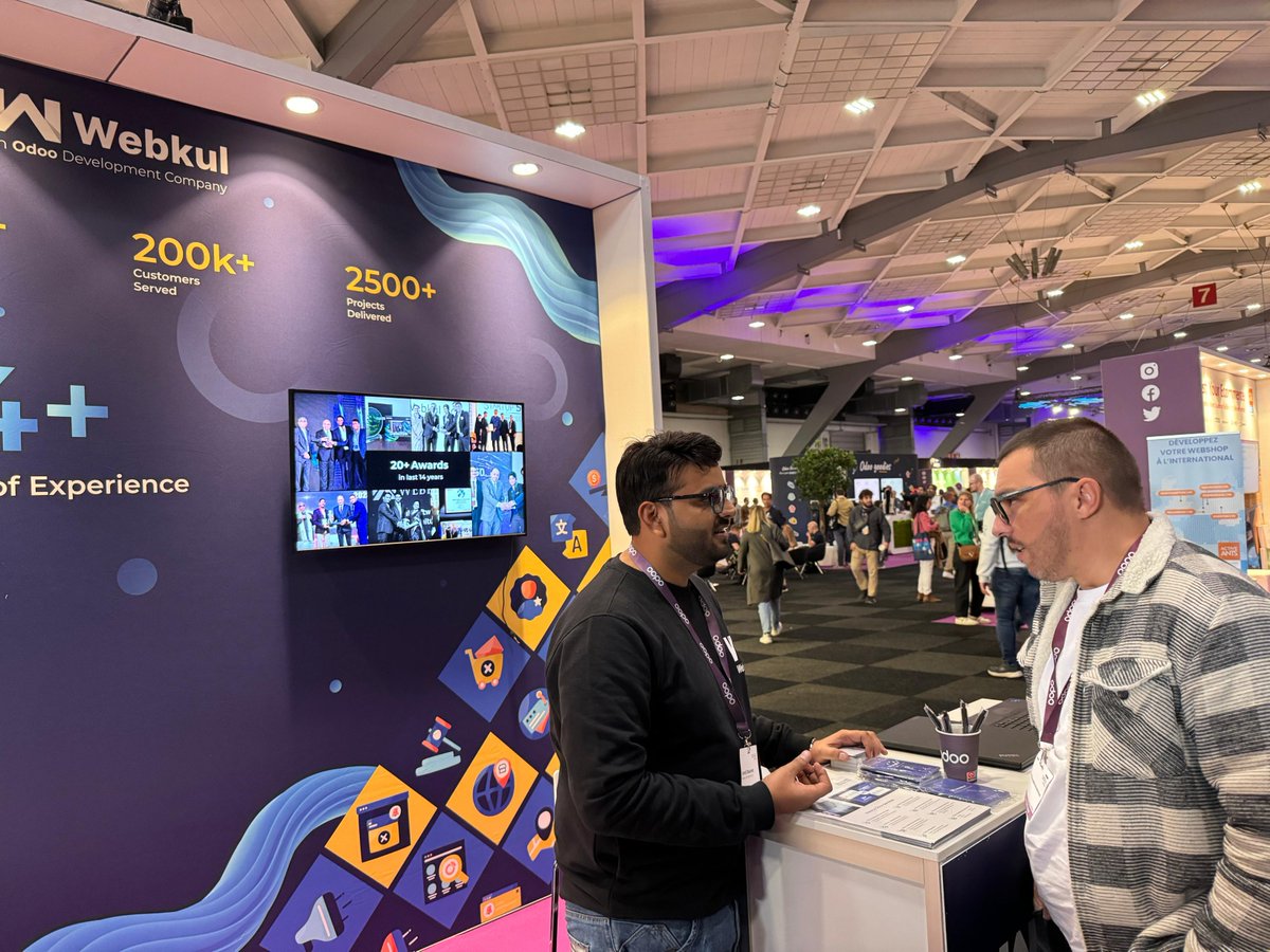 webkul's tweet image. 🌟Client Interaction at Odoo Experience 2024!🌟

Our team is in full swing, #engaging with clients and exploring how our #odoosolution can elevate their business. 

Stop by for #exciting insights!

 #odooexperience2024 #clientinteraction #odoosolutions #businessgrowth #webkul