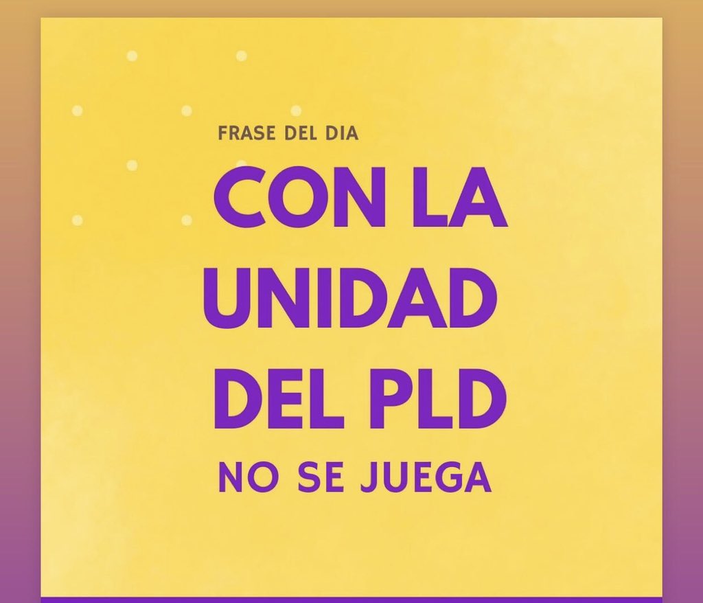 Firme en el PLD