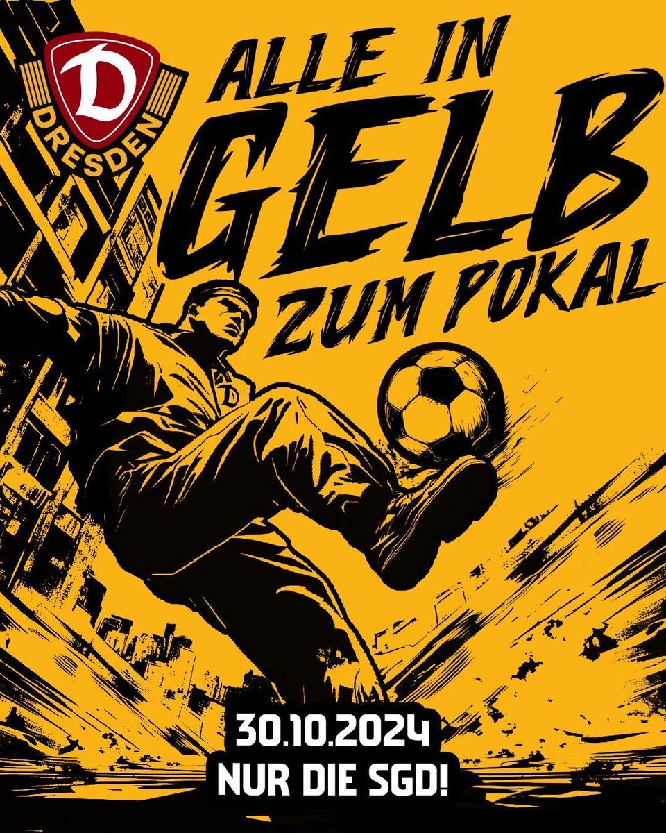 K_BLOCK_DYNAMO's tweet image. ALLE IN GELB ZUM POKAL! 

#sgd1953 #dynamoland #dresden