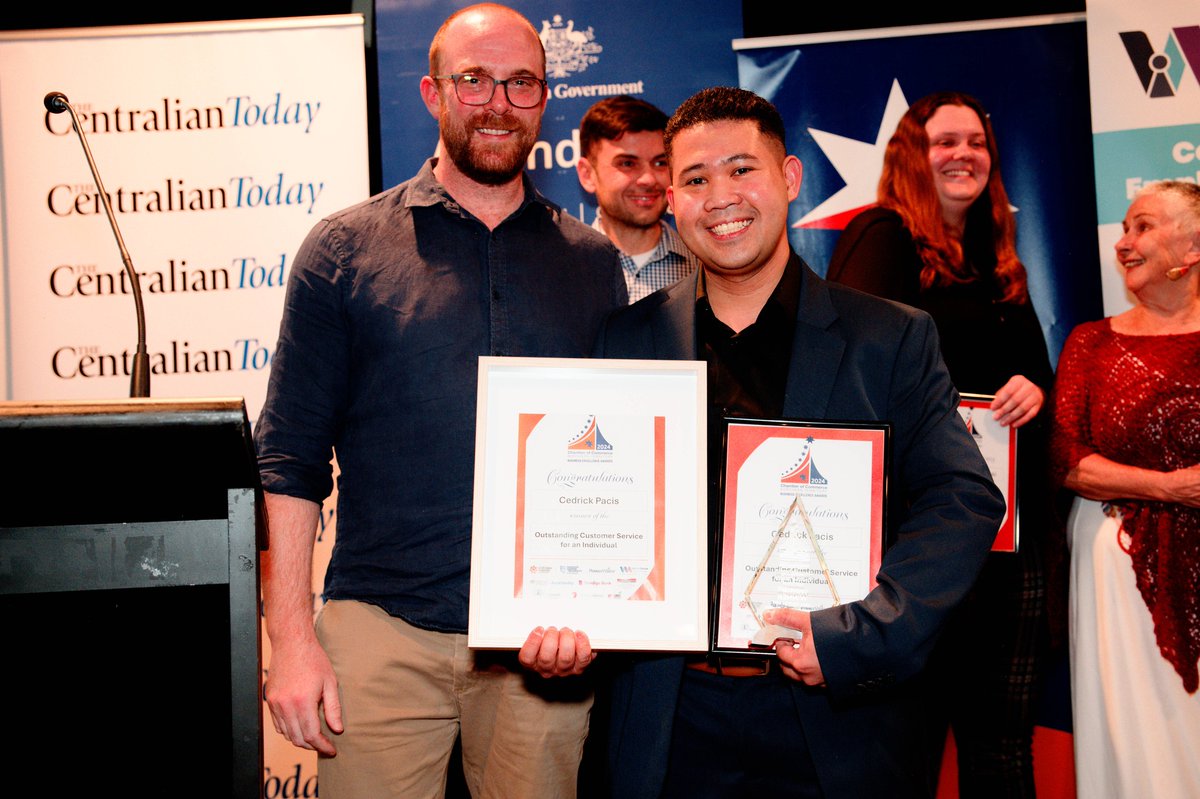 Very proud of our colleague Cedrick Pacis for being the overall winner for Outstanding Customer Service (Individual) at the #BusinessExcellenceAwards - the team were there to cheer him on, and he'll now progress to the NT-wide awards in November. 🙌