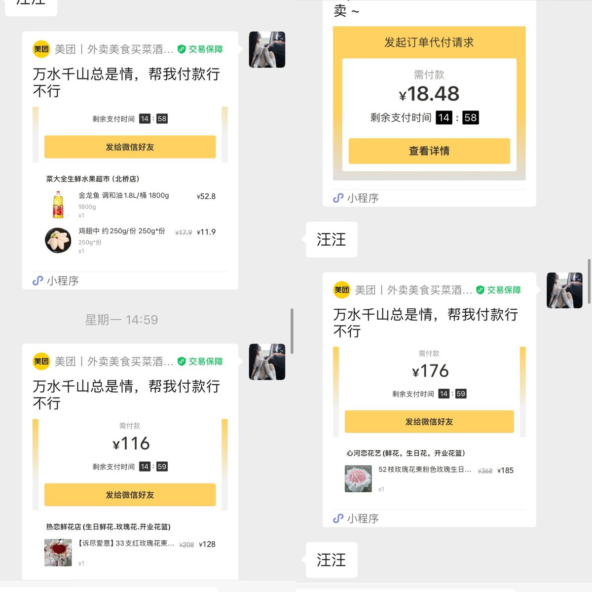 没脑子的美团代付提款机，一会代付1k多，只能给女神代付美团不能废话，清空利用完就退下，剩下废物傻逼看着付款账单颅内高潮。 https://t.co/qCNTvtWR6p
