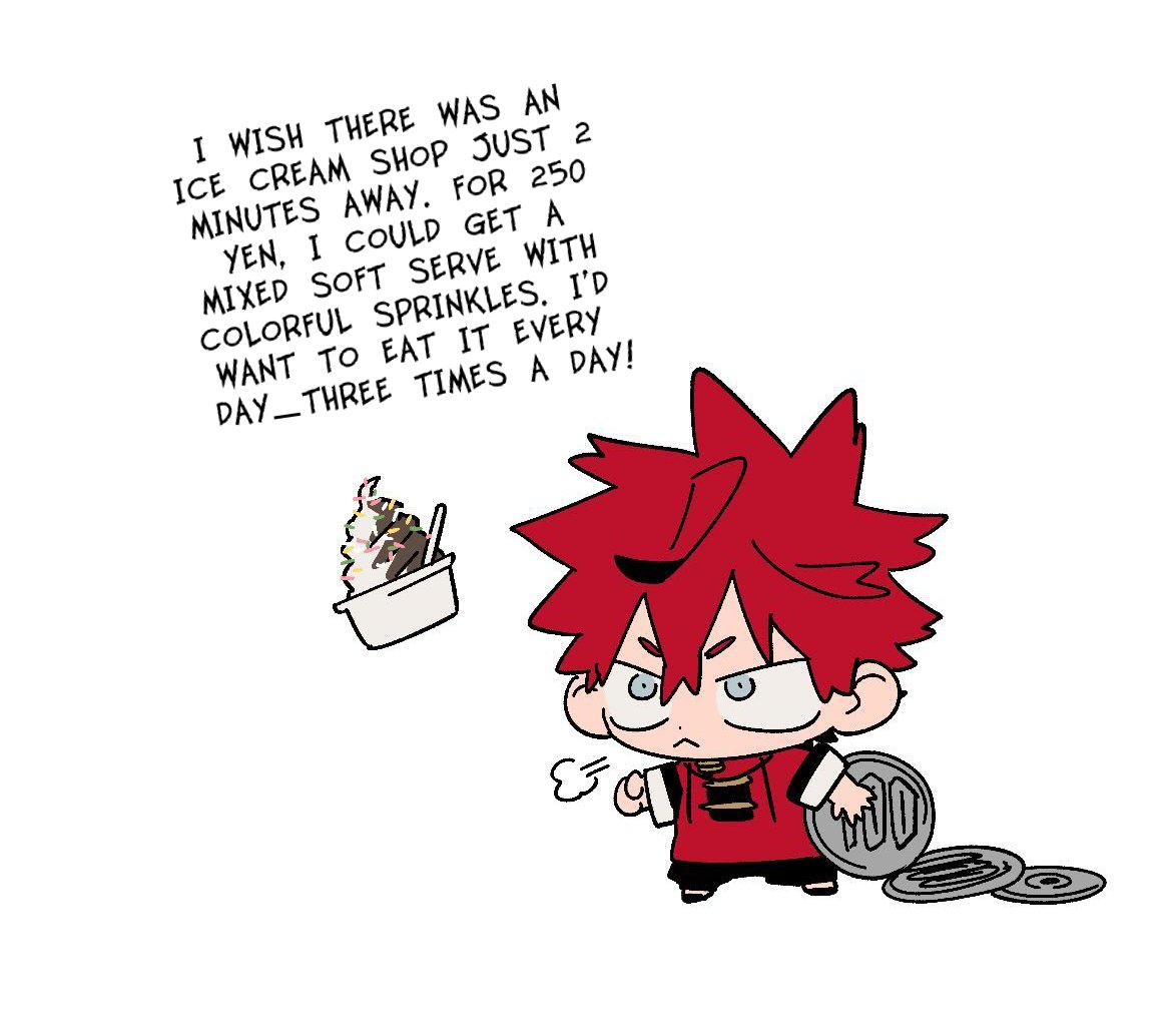 gokurakugainews's tweet photo. Sano sensei shared an illustration of Alma in their Instagram story! Looks like they’re craving ice cream with colorful sprinkles! 😅 https://t.co/kB0J4knAu8