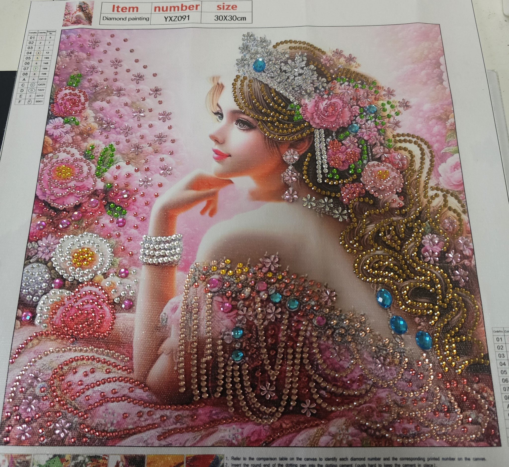 ダイヤモンド アート ラブ ビーズ絵画 DIY 手作り インテリア