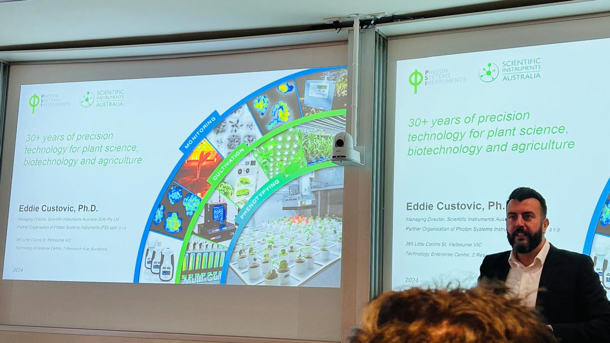 Tomas Poblete (@tomaspoblete17) on Twitter photo Great talk "30+ years of precision technology for plant science, biotechnology and agriculture" and visit from <a href="/EddieCustovic/">Dr. Eddie Custovic</a> PSI (Scientific Instruments Australia) in our subject "Advances in Crop Monitoring Methods". Looking forward to collaborate with you in the near future Great talk "30+ years of precision technology for plant science, biotechnology and agriculture" and visit from <a href="/EddieCustovic/">Dr. Eddie Custovic</a> PSI (Scientific Instruments Australia) in our subject "Advances in Crop Monitoring Methods". Looking forward to collaborate with you in the near future