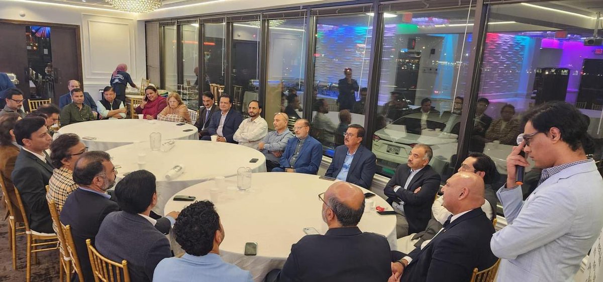 pakuspress's tweet photo. International Security Analyst Professor Hassan Abbas &amp; Mr. Sajid Tarar of Muslims of America, shared their analysis &amp; observations. Pakistani journalists shared their insights on regional dynamics and recounted their experience covering the 2024 UN General Assembly. https://t.co/kmOQJDXUfr
